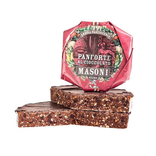 [maso854] Masoni Panforte Cioccolato E Ciliegie 250g incartato