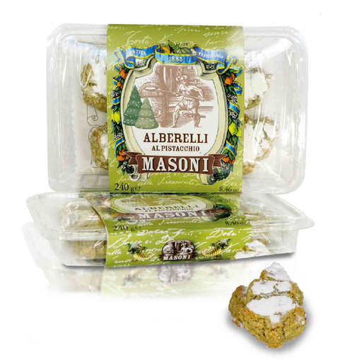 [maso341] Masoni Alberelli Al Pistacchio 240g Bauletto