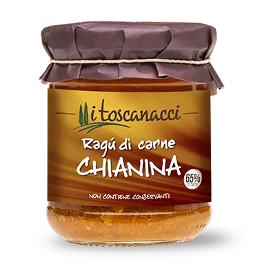 [tossuvv230] Toscanacci Ragu Di Carne Chianina Igp 180g