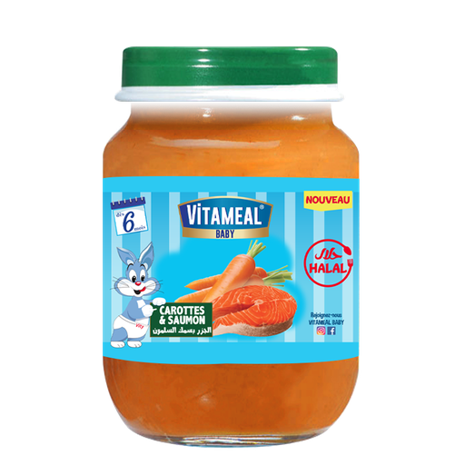 [vitabrp00067] Vitameal Carottes et Saumon 2 x 190 g