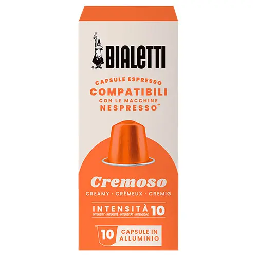 [bia096080434] Bialetti Nespresso Compatibles Aluminum Cremoso 10 caps