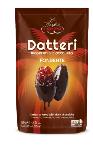 [cri10445269] Crispo Datteri Cioccolato Fondente 150g