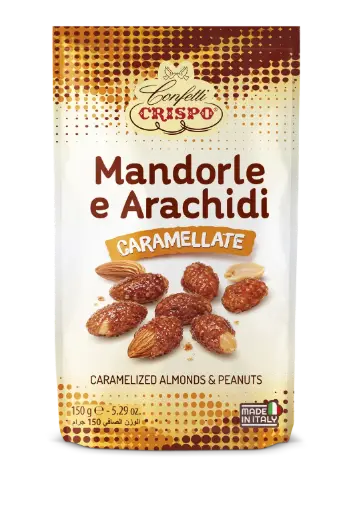 [cri10445272] Crispo Mandorle e Arachidi Caramellate 150 g
