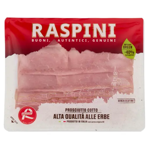 [ras90413] Raspini Montagne Prosciutto Cotto alle Erbe 110g