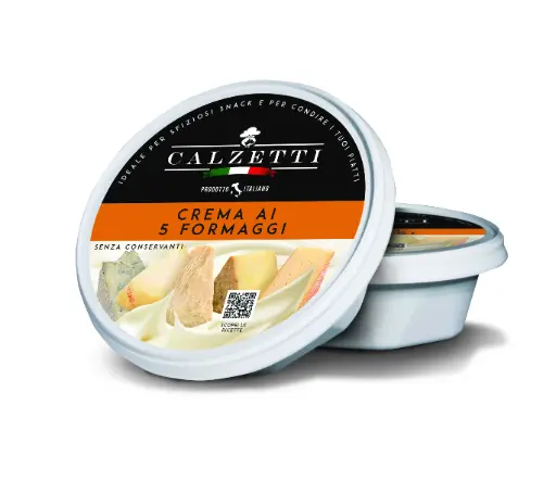 [calcpr010] Calzetti Crema ai 5 Formaggi 125g