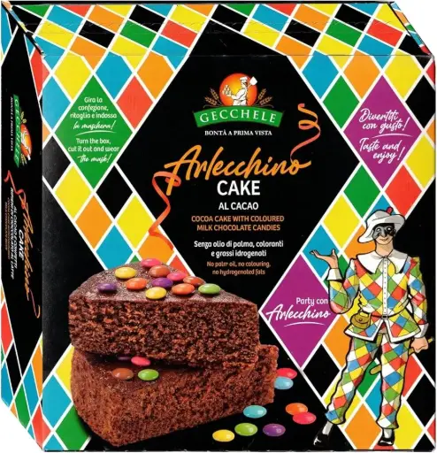 [gechcake] Gecchele Cake al Cacao di Arlecchino 275g