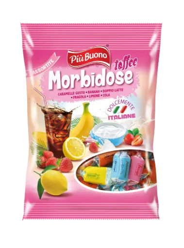 [piu1734] Piu Buono Caramelle assortite morbido 175g (NH)