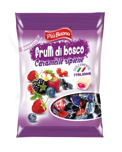 [piu1737] Piu Buono Caramelle frutti di bosco assortite 175g