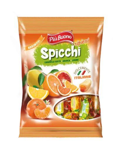 [piu1738] Piu Buono Caramelle spicchi 175g