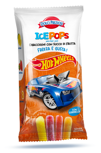 Dolci Preziosi Ice Pops Hotwheels Display 400ml 