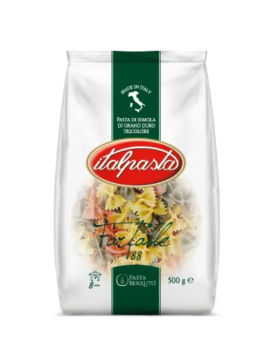 [ita00I09.058] Italpasta Farfalle Tricolor 500g