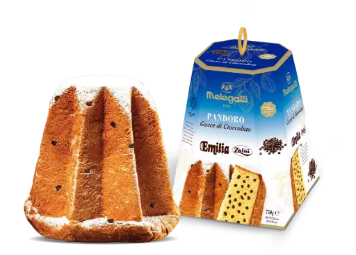 [melzaini] Melegatti  Pandoro Gocce di Cioccolato Emilia Zaini 750g