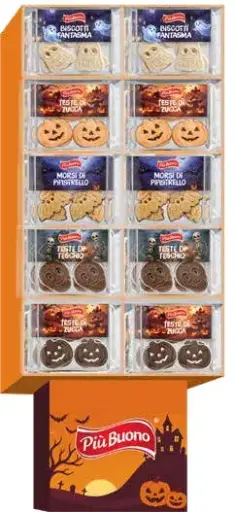 [piuhalloween] Piu Buono Biscotti Halloween 200g Display
