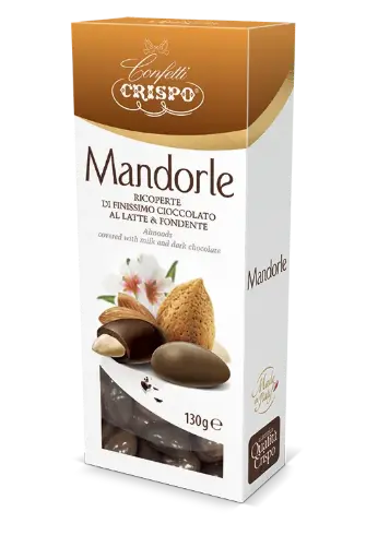 [cri10444971] Crispo Mandorle Ricoperte 130g