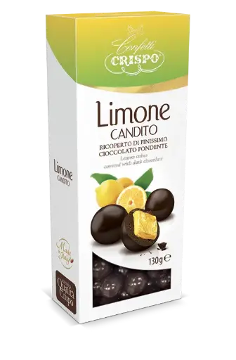 [cri10444959] Crispo Limone Candito Ricoperto 130g