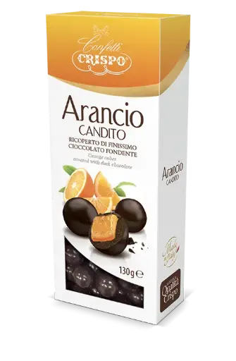 [cri10444958] Crispo Arancia Candita Ricoperta 130g