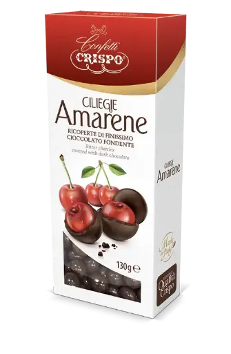 [cri10444972] Crispo Ciliegie Amarene Ricoperte 130g