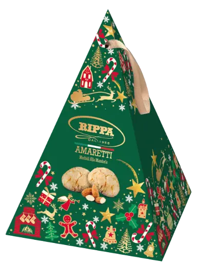 [ripA016] Rippa Pyramid Amaretti Mandorla 100g