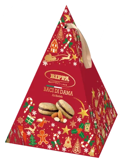 [ripB016] Rippa Pyramid Baci di Dama Mandorla 100g