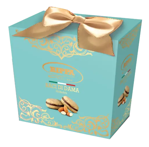 [ripB017] Rippa Luxury Box Baci di Dama Mandorla 150g