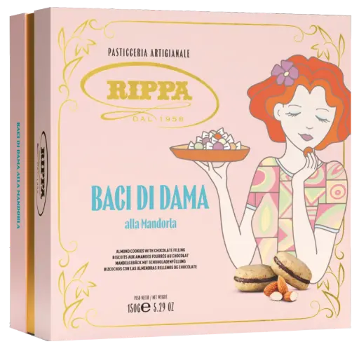 [ripB045] Rippa Gran Lusso Baci di Dama Mandorla 150g