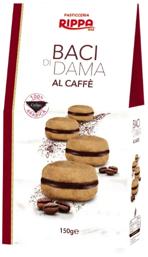 [ripBW003] Rippa Baci di Dama al Cacao 150g
