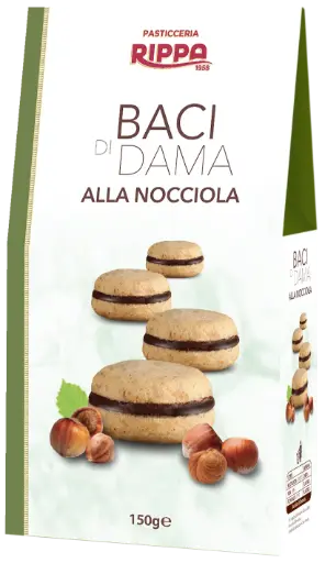 [ripBW004] Rippa Baci di Dama alla Nocciola 150g