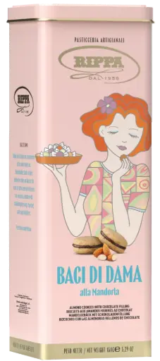 [ripB002] Rippa Spaghettiere Baci di Dama alla Mandorla 150g